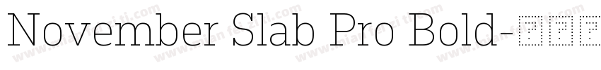 November Slab Pro Bold字体转换
